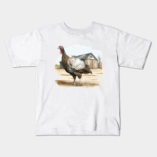 Farm Turkey Kids T-Shirt